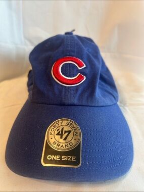 '47 Royal Blue Baseball Cap with Red Accent